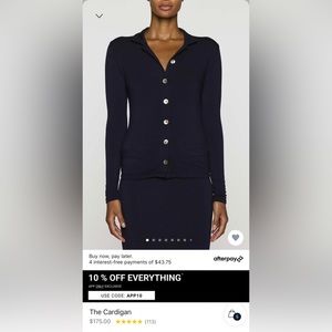 BLEUSALT CLASSIC CARDIGAN NEW/NEVERWORN